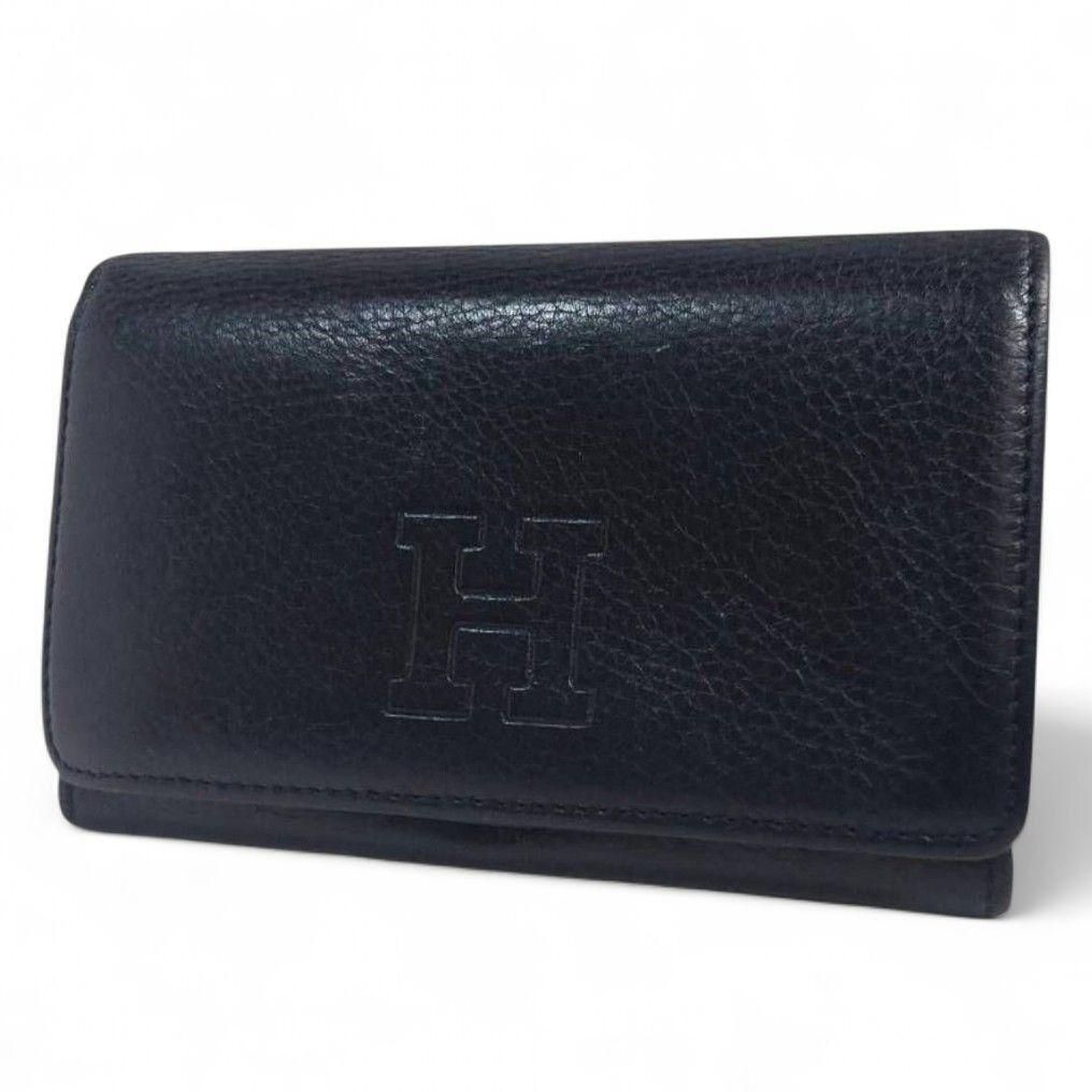 ヒロフ　　センプレ　　折り財布　　新品　　未使用　黒　ブラック HIROFU（ヒロフ） 財布 「センプレ」二つ折り財布 レザー ウォレット