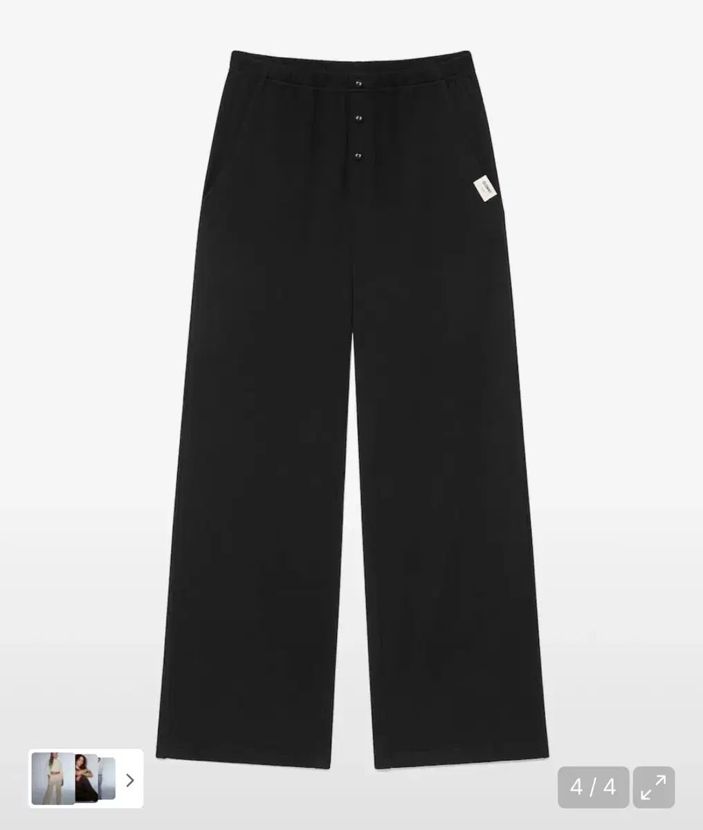 今夜までこの価格 GLOWNY ボタン フライ パンツ ブラック