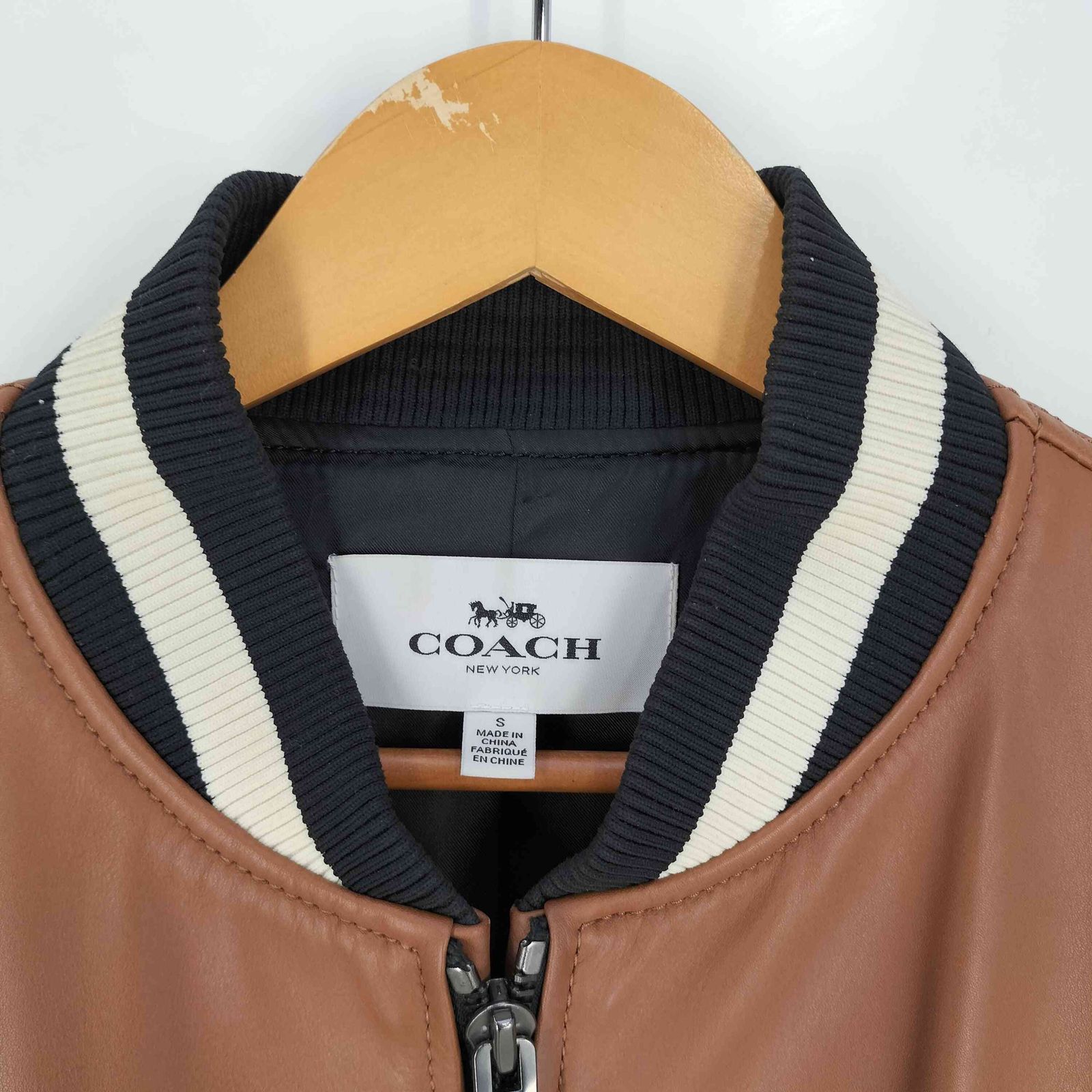 コーチ　レザー　バイカラー　スタジャン 楽天市場】スタジャン メンズ バイカラーレザージャケット ワーク