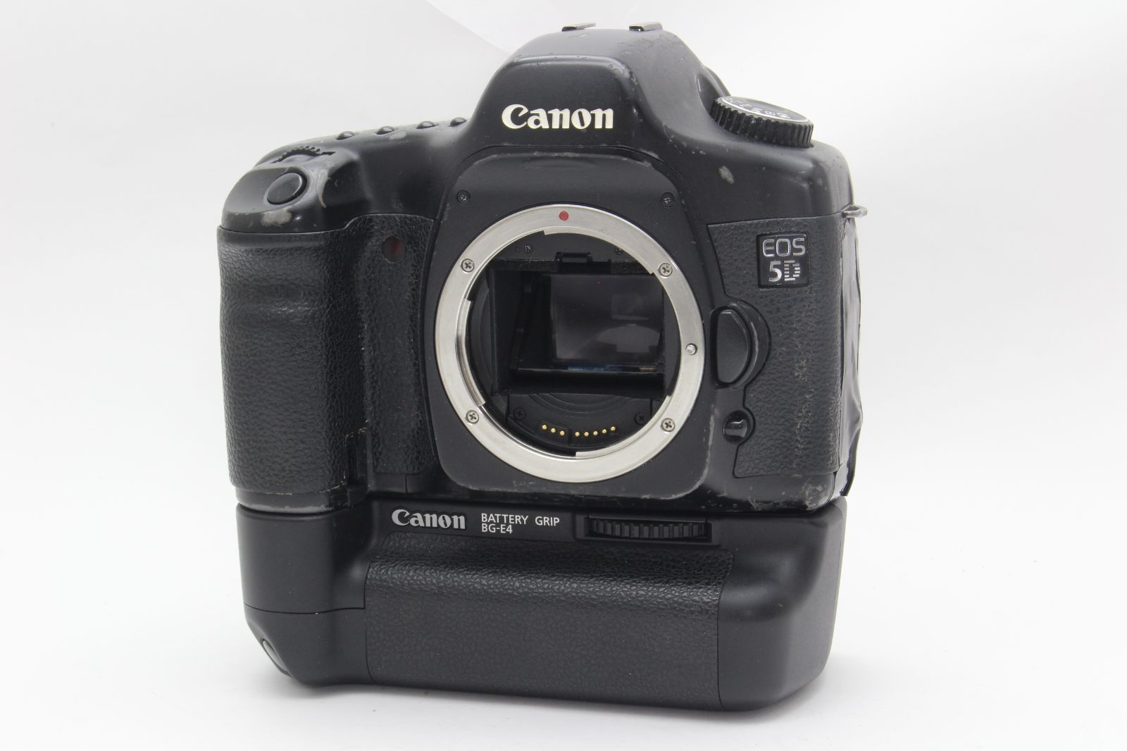 B 並品 Canon キヤノン EOS 5D ボディ 初代 フルサイズ BG-E4付き 初期不良返品無料 10-58