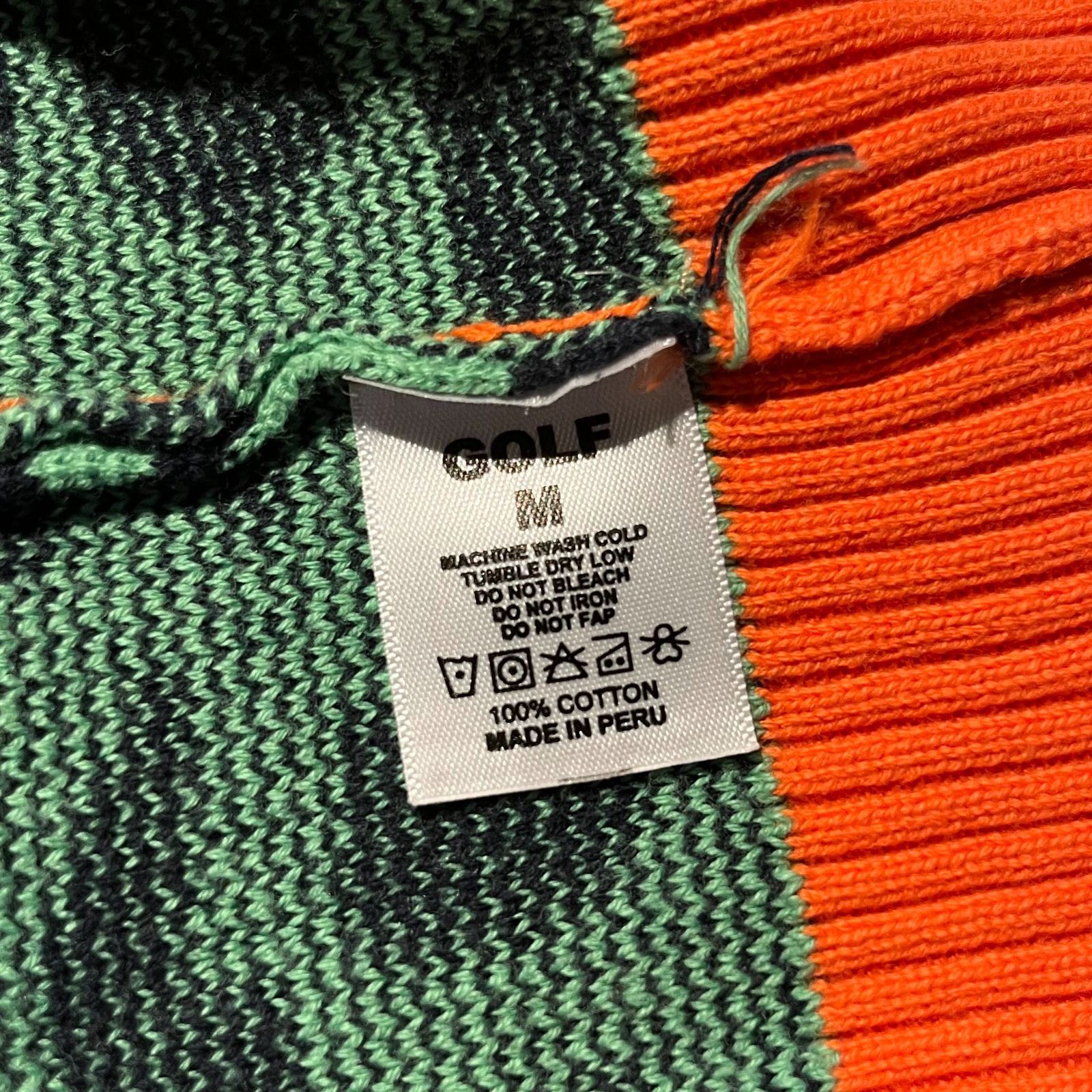 GOLF WANG Leopard Knit Vest M ゴルフワン レオパードニットベスト