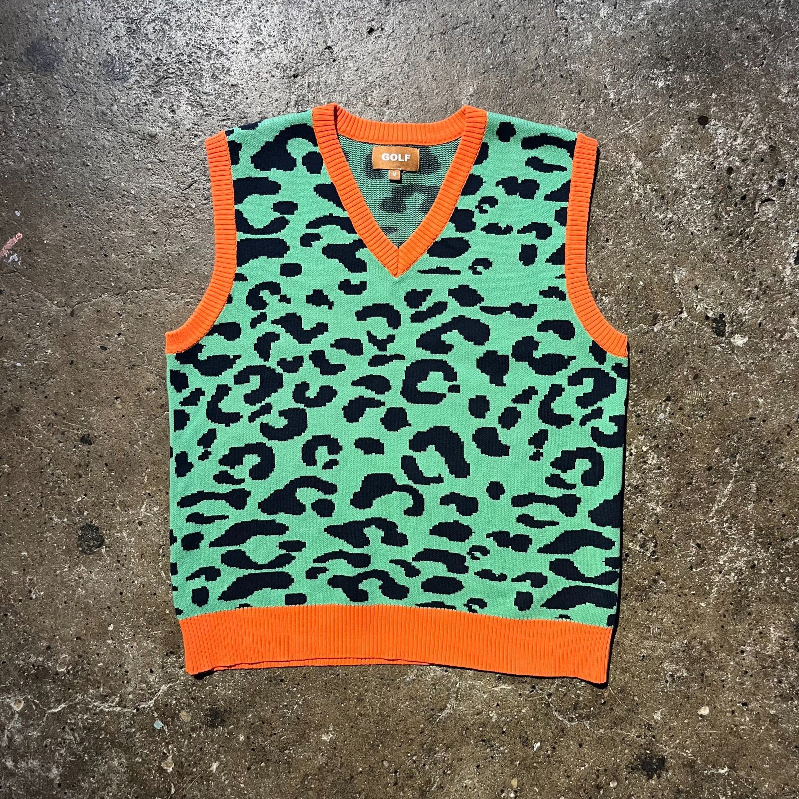 GOLF WANG Leopard Knit Vest M ゴルフワン レオパードニットベスト Tyler The Creater タイラー ザ クリエイター