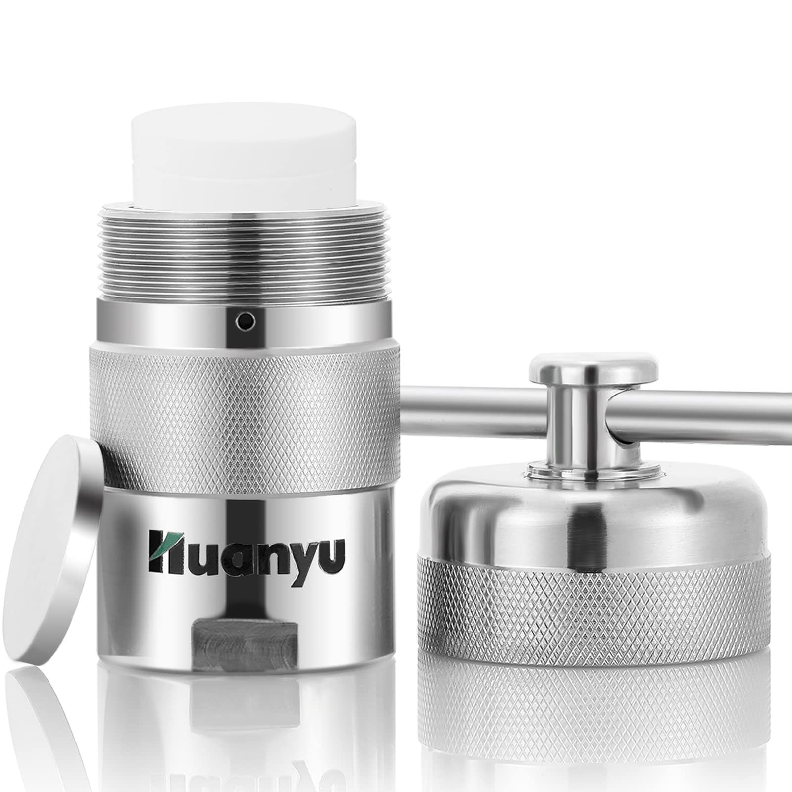 Huanyu 50ml 高圧反応器 小型オートクレーブ 220℃ 6MPa 304ステンレス PTFE内殻 反応容器 水熱合成消化缶 強酸 有機溶剤 不溶性物質など反応用 50ml