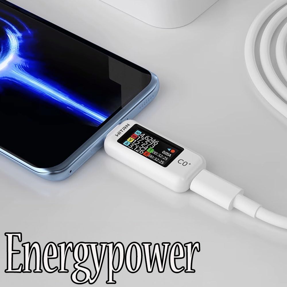 新品 EnergyPower Type-Cテスター WITRN C0Q/C0+ 電圧・電流・電力チェッカー 双方向 リップル曲線 日本語説明書 英語・ 中国語表示 Thunderbolt4・USB4・PD3.1対応24ピンパススルー 急速充電プロトコルトリガー リップルも表示できる高機能なType-C電圧電流計が入荷。価格  ...