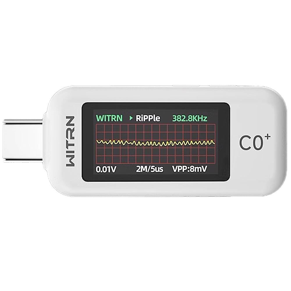 新品 EnergyPower Type-Cテスター WITRN C0Q/C0+ 電圧・電流・電力チェッカー 双方向 リップル曲線 日本語説明書 英語・中国語表示 Thunderbolt4・USB4・PD3.1対応24ピンパススルー 急速充電プロトコルトリガー