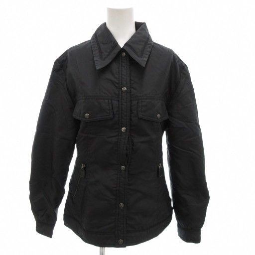 フェンディ FENDI jeans ジャケット ブルゾン 40 黒 ブラック メッシュ