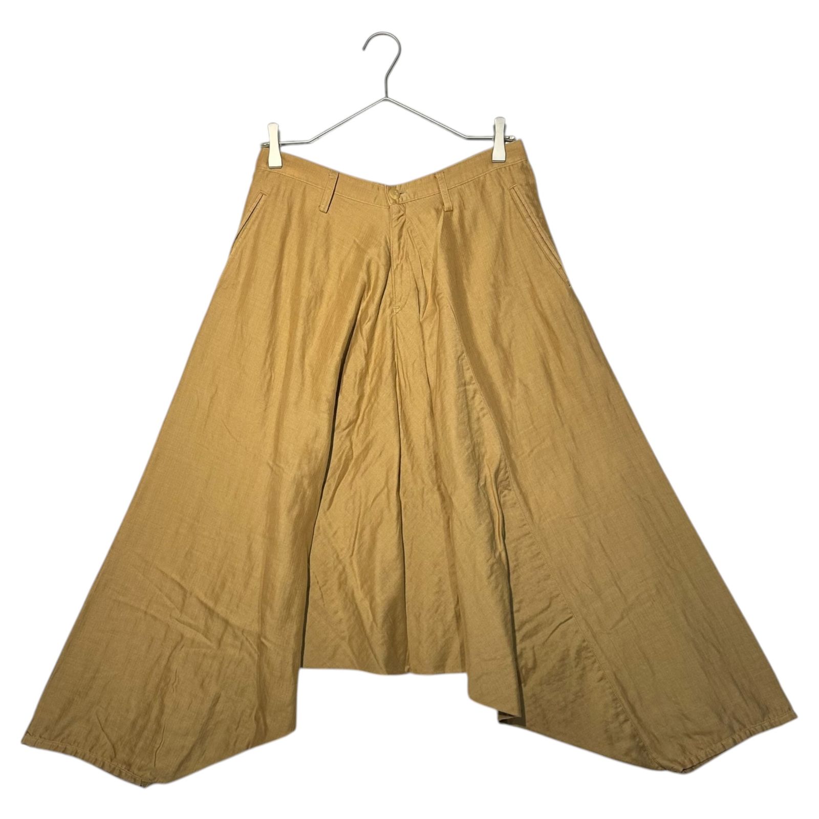 ISSEY MIYAKE MEN イッセイミヤケメン 12SS Wide Hakama Sarouel Cropped Pants ワイド 袴 サルエル クロップド パンツ ME21FF174 M ベージュ ブランド 稀少品