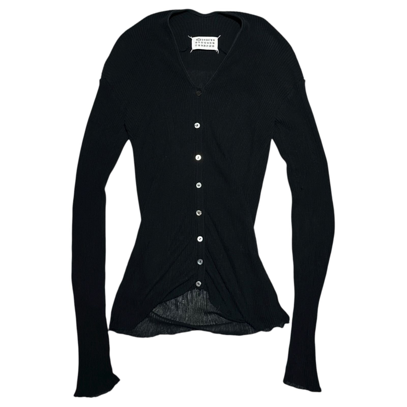 MAISON MARGIELA(メゾンマルジェラ) V-neck Ribbed Knit Cardigan V  