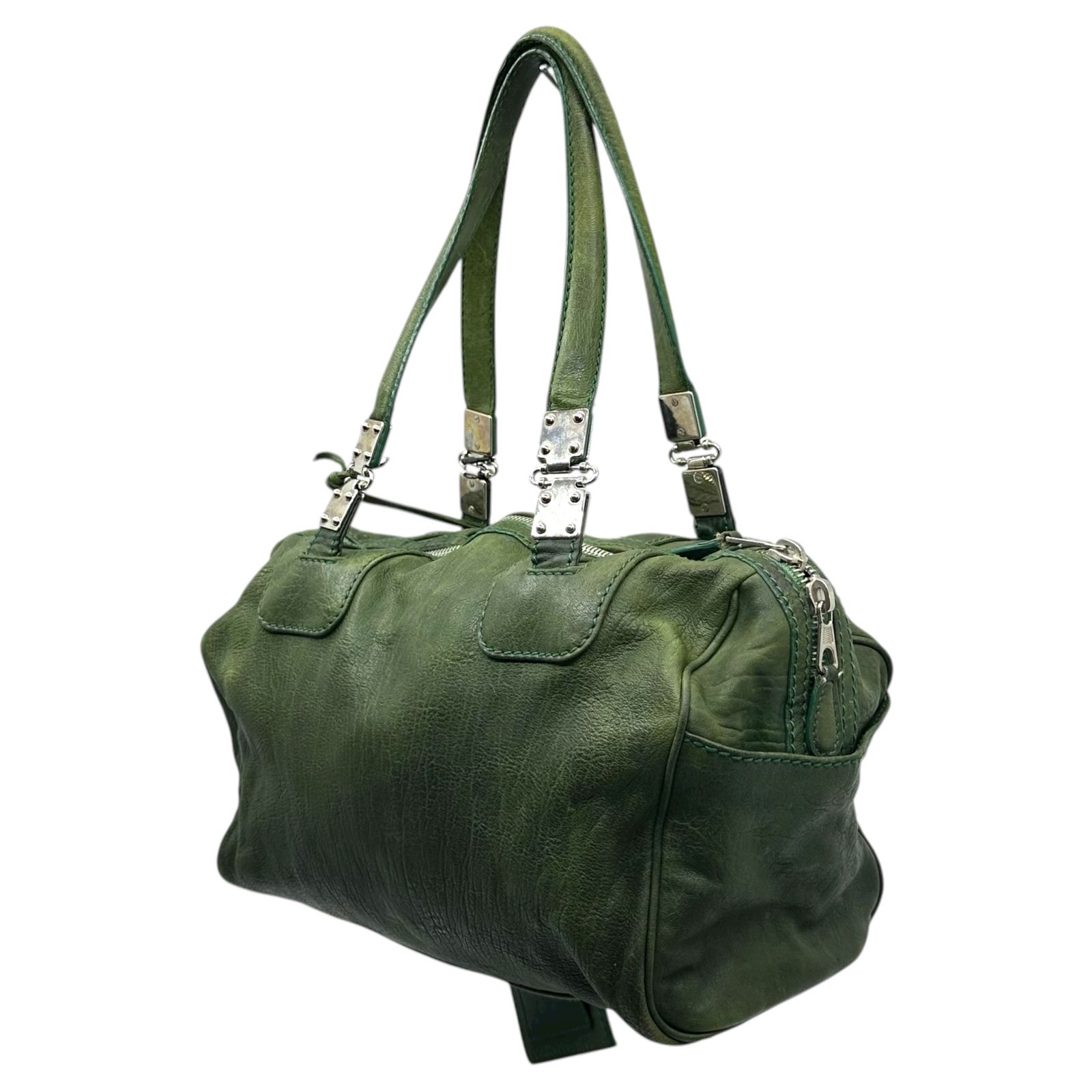 BALENCIAGA(バレンシアガ) 00's Logo Plate Leather Boston Bag 00年代