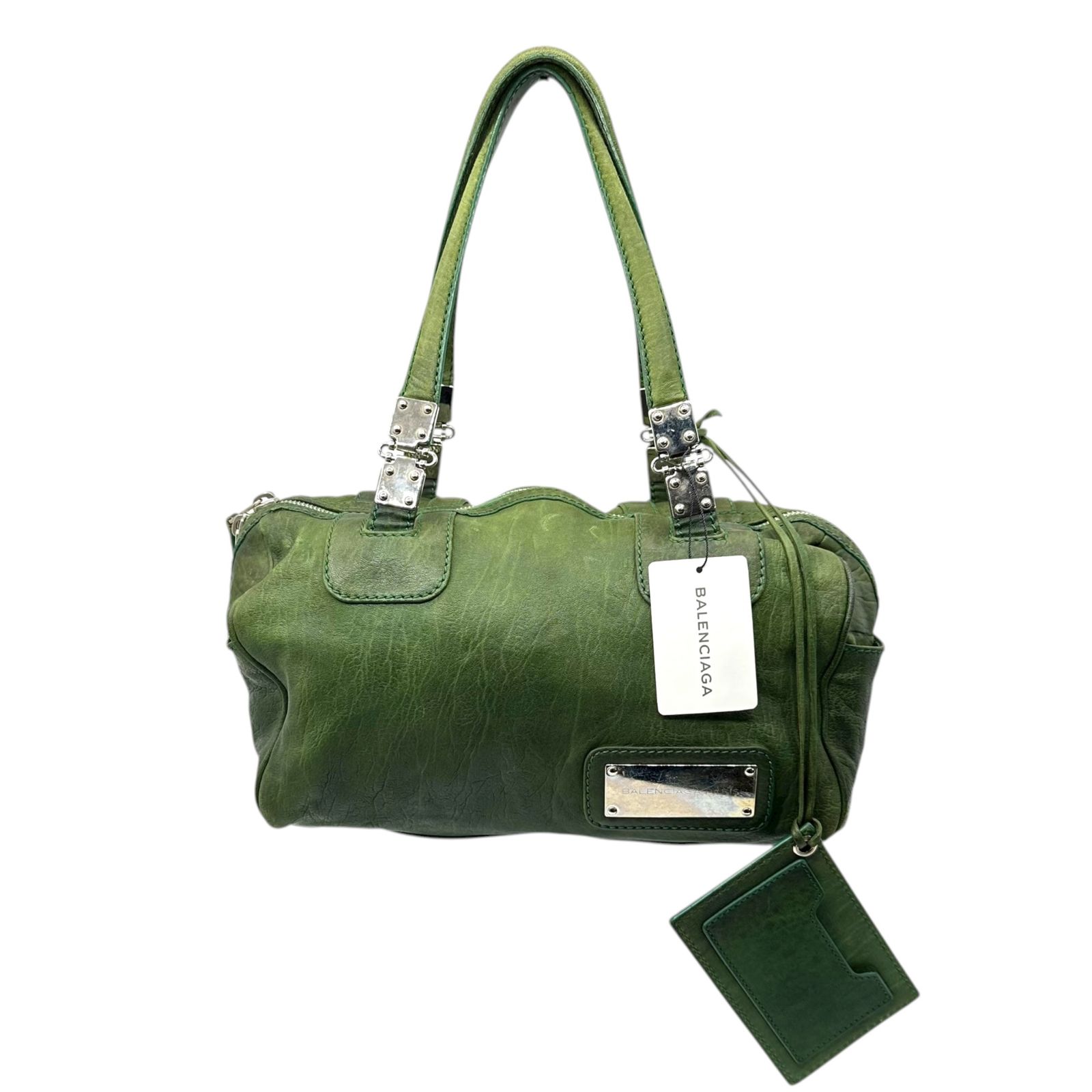 BALENCIAGA(バレンシアガ) 00's Logo Plate Leather Boston Bag 00年代