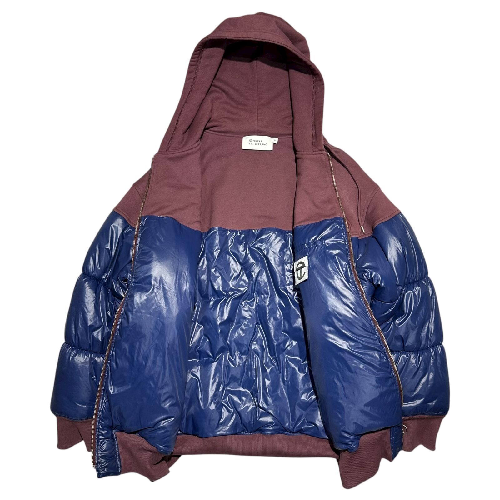TELFAR(テルファー) Insulated Docking Zip-Up Hoodie 中綿 ドッキング 