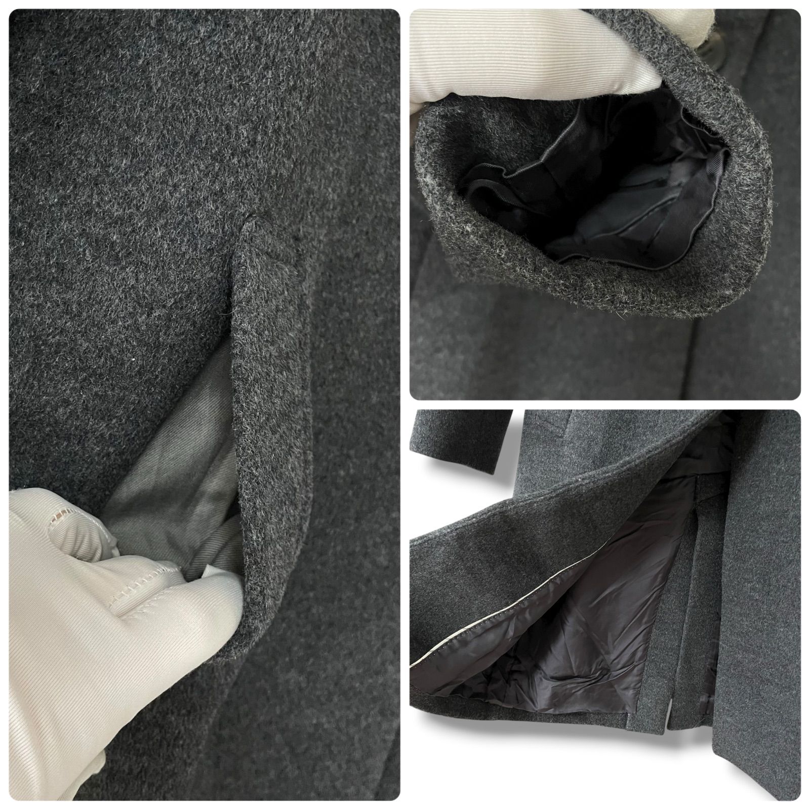 B ability ビーアビリティ BOSCH ダークグレー チェスターコート 38 M