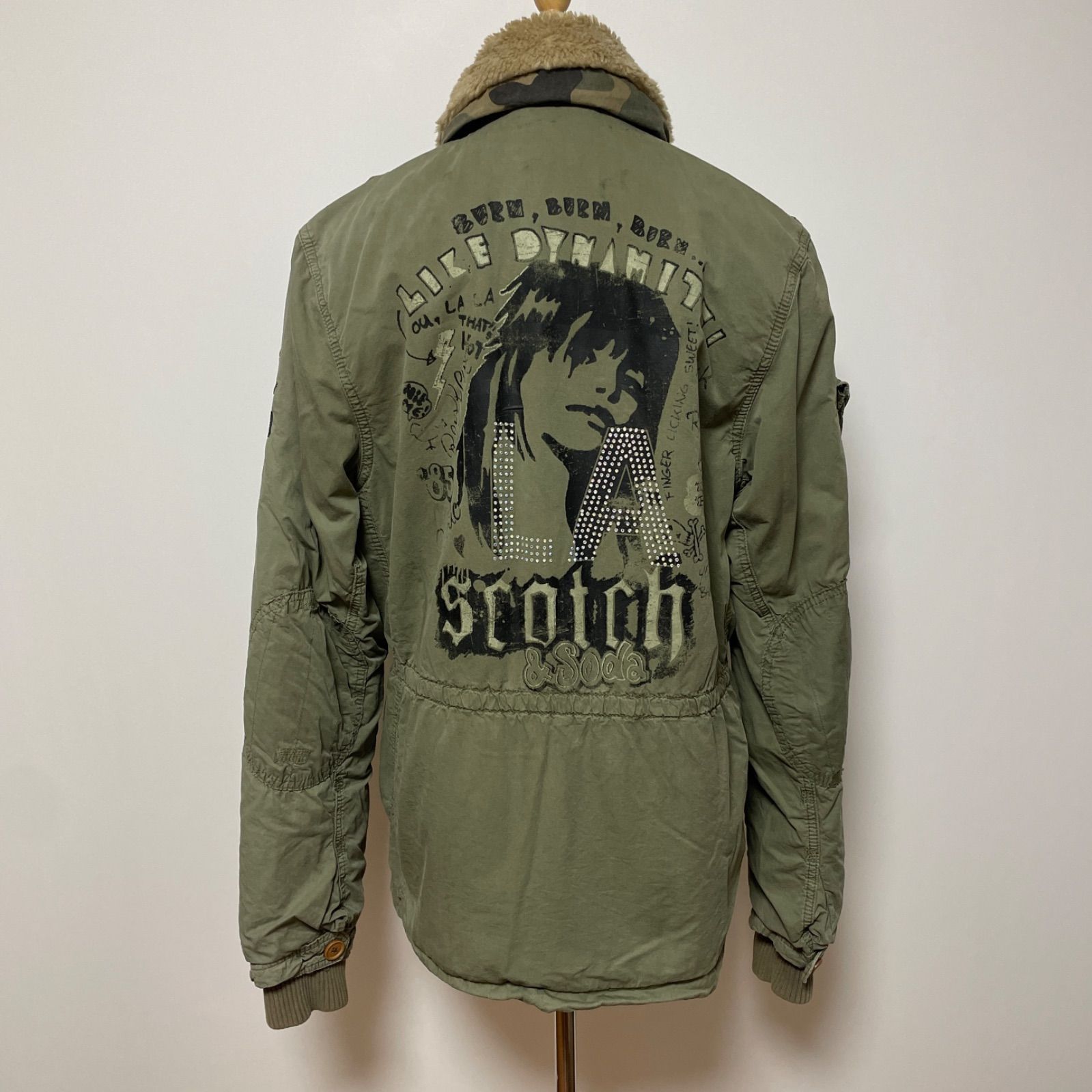 SCOTCH-SODA スコッチアンドソーダ ミリタリージャケット オリーブグリーン
