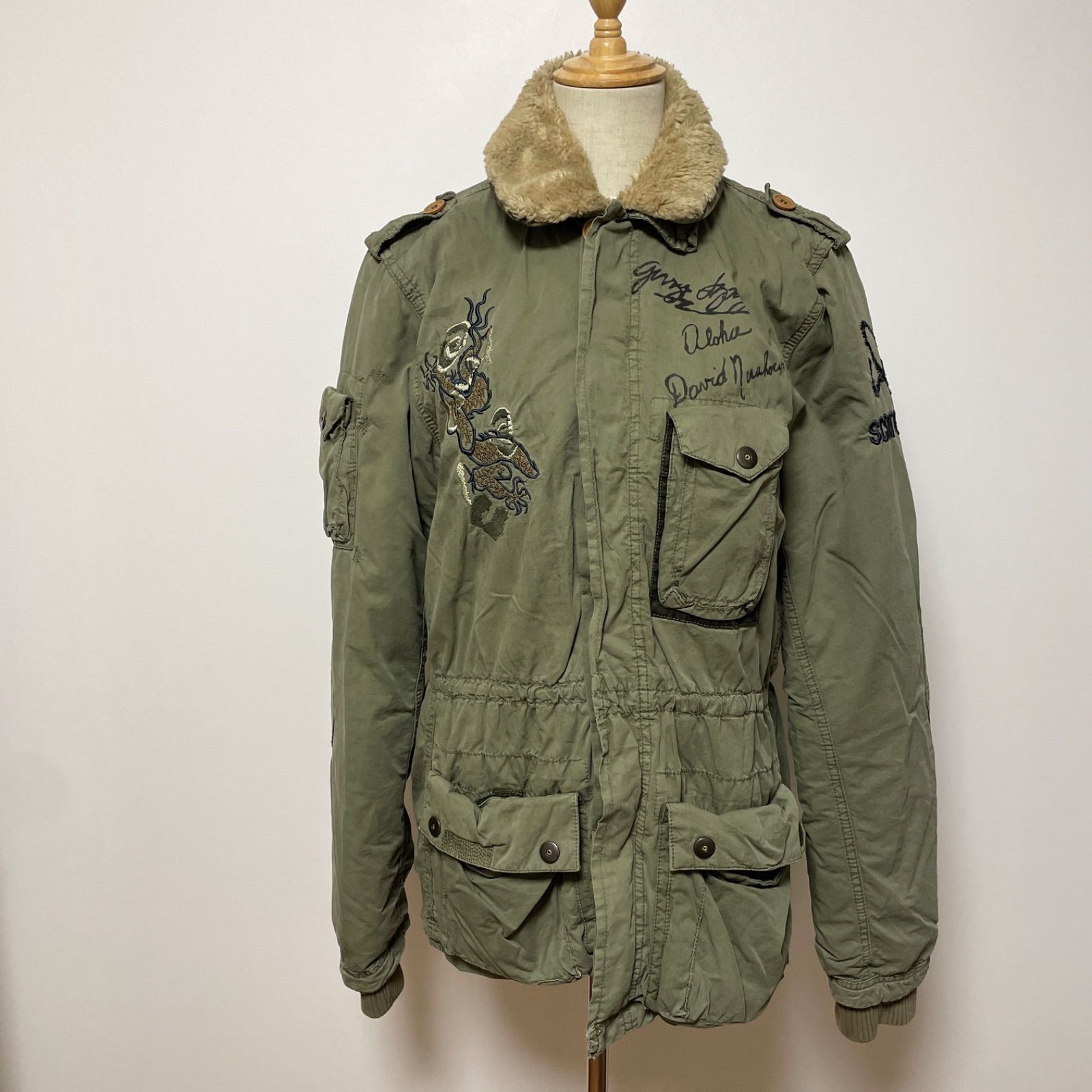 SCOTCH-SODA スコッチアンドソーダ ミリタリージャケット オリーブグリーン