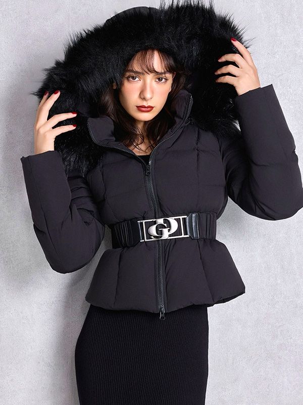 GYDA ジェイダ ダウン ジャケット ショート GD ベルト付き ショート