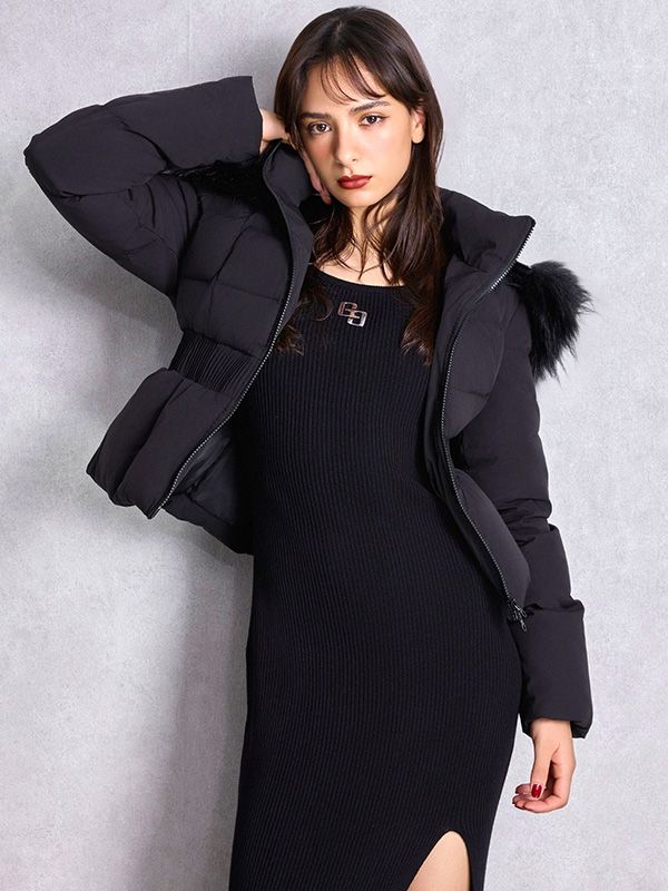 GYDA ジェイダ ダウン ジャケット ショート GD ベルト付き ショート