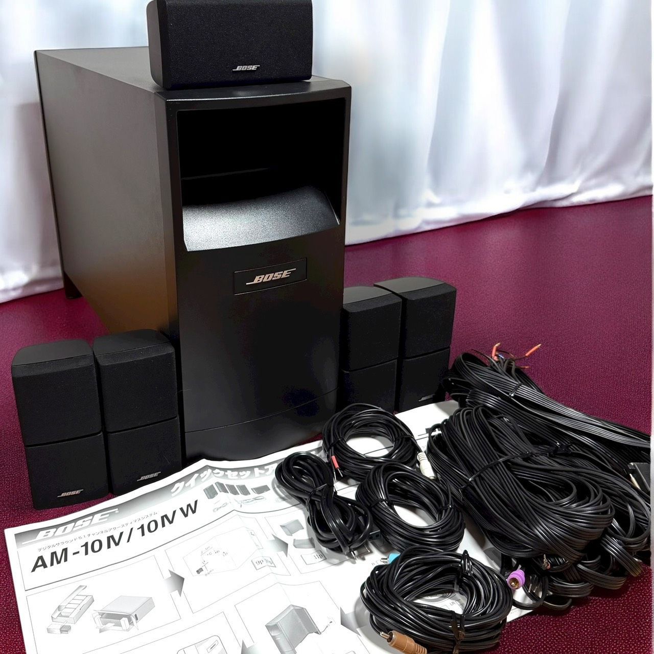 品 BOSE ボーズ AM-10IV ブラック 5.1chホームシアタースピーカーシステム ウーファー セット