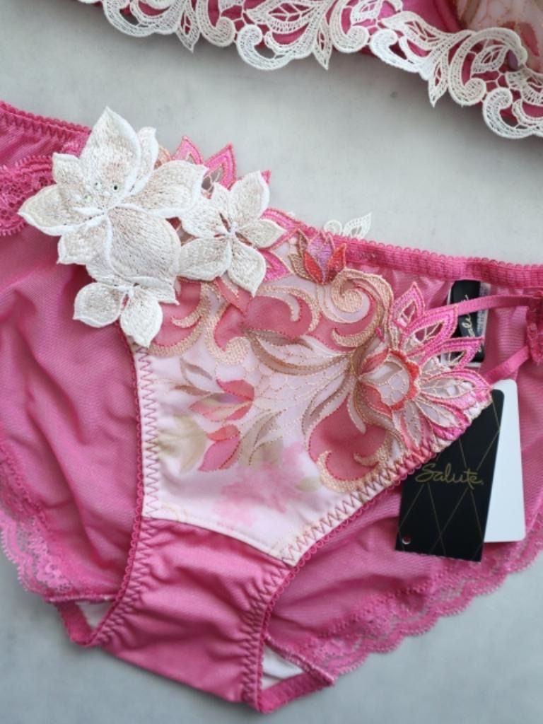 Wacoal Salute ワコール 80 G アラジン ブラジャー-ショーツ E 75 L み 6460091