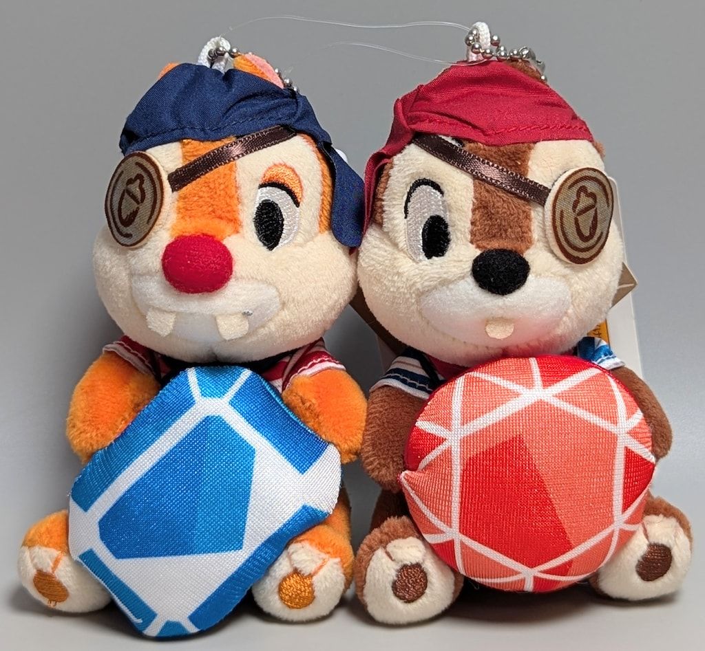 東京ディズニーシー ぬいぐるみバッジ PIRATES SUMMER チップ&デール