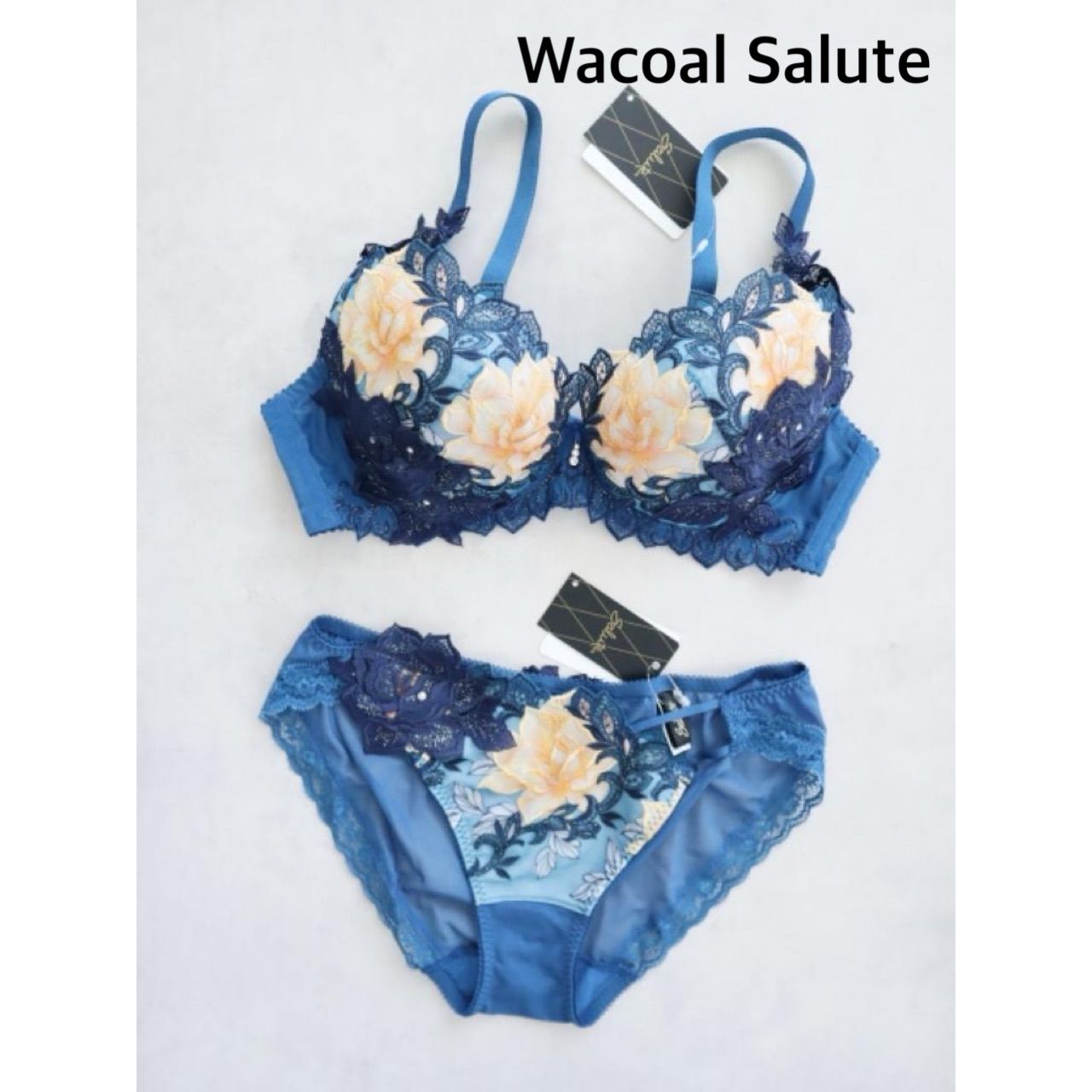 店舗 Wacoal Salute ワコール 97G マレフィセント 製 ブラジャー-ショーツ E75 L み 6460092