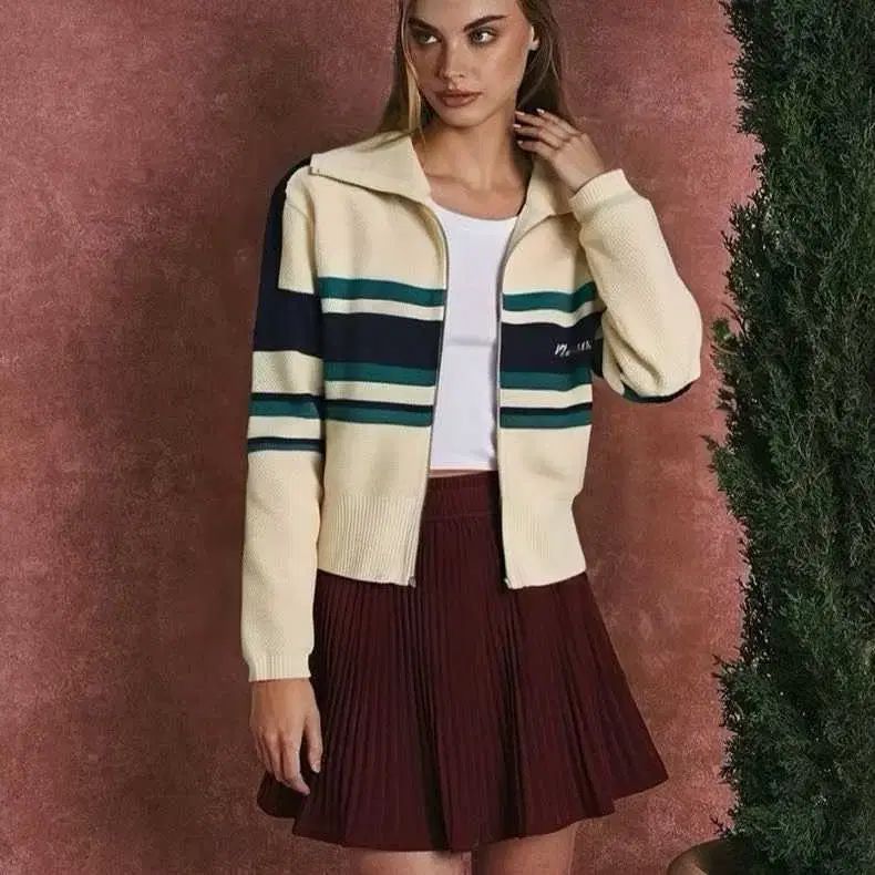  レディースゴルフウェア シモナ ジップアップ ニットジャケット その他 レディースウェア