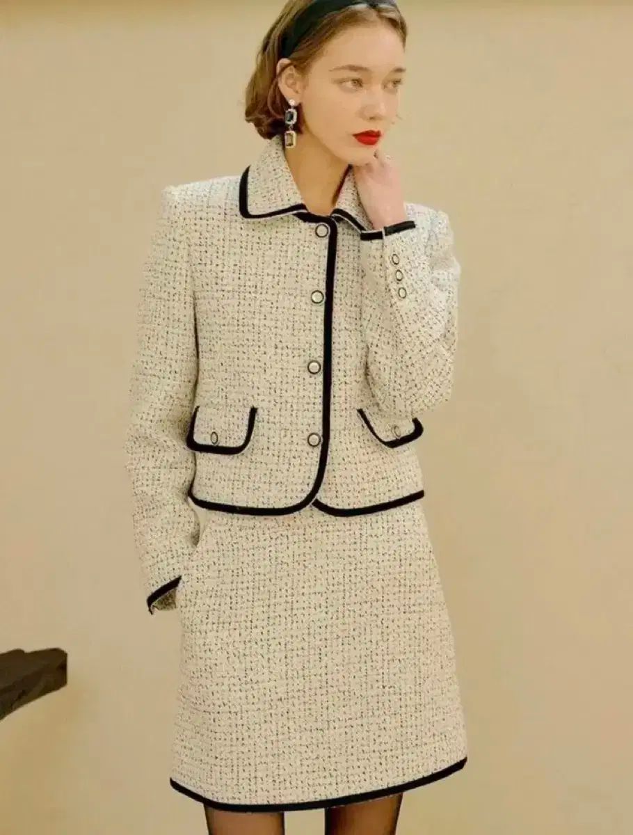 LOOKAST ツイード セットアップ ジャケット スカート