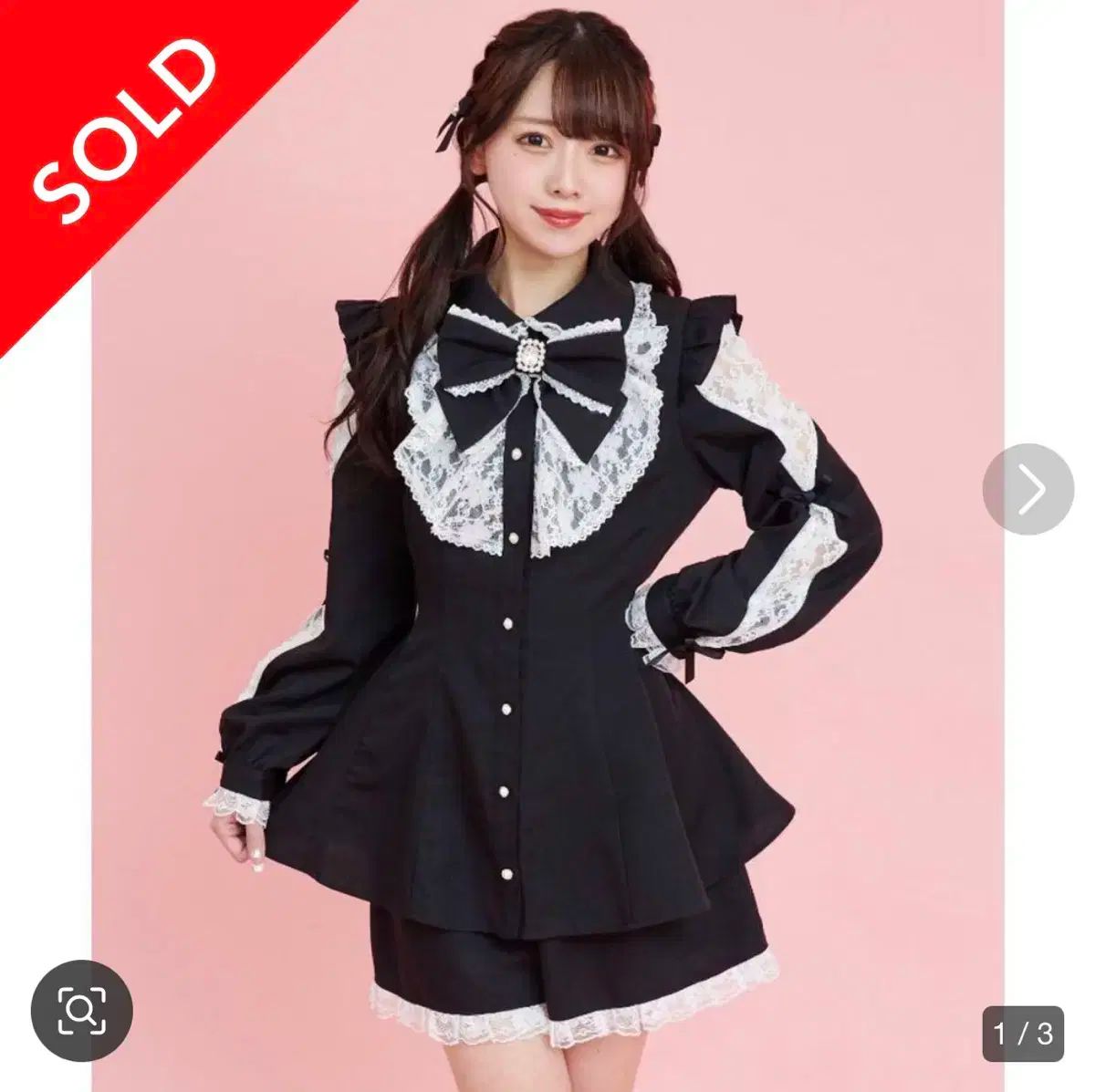 シークレットハニー Secret Honey 袖 レース フリル セットアップ LIZ LISA リズリサ BUBBLES バブルス michellMacaron ミシェルマカロン