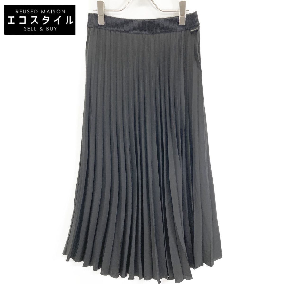 MONCLER モンクレール ﾌﾞﾗｯｸ GONNA ﾌﾟﾘｰﾂ ｽｶｰﾄ 44