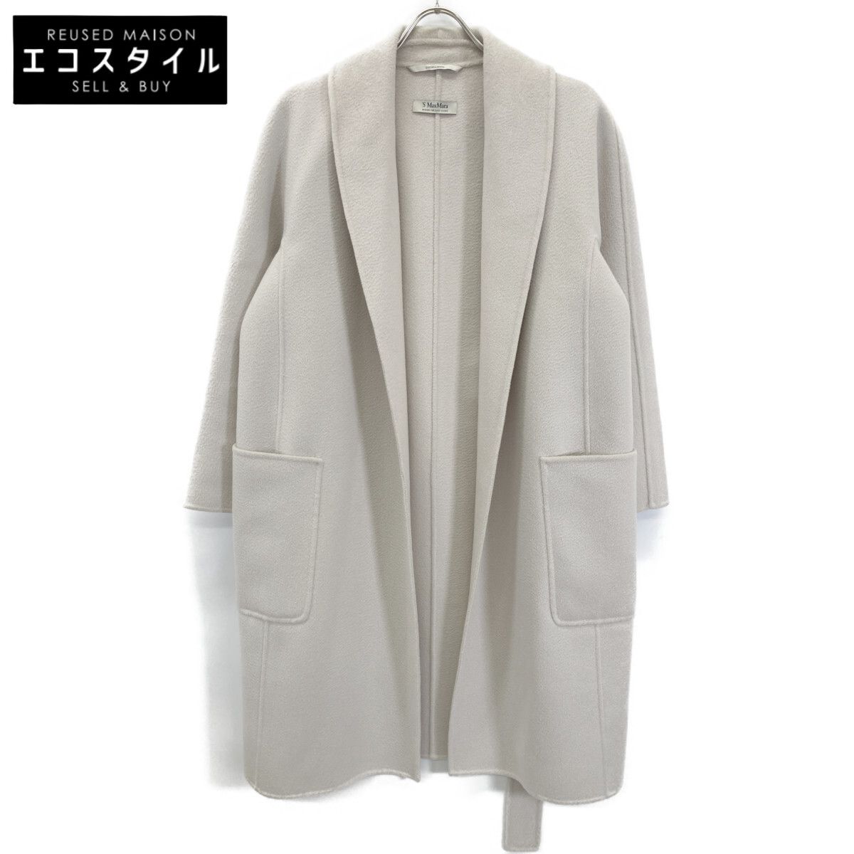 S MaxMara エスマックスマーラ 190160703 ﾗｲﾄﾍﾞｰｼﾞｭ ｳｰﾙｶｼﾐﾔ CUCITO