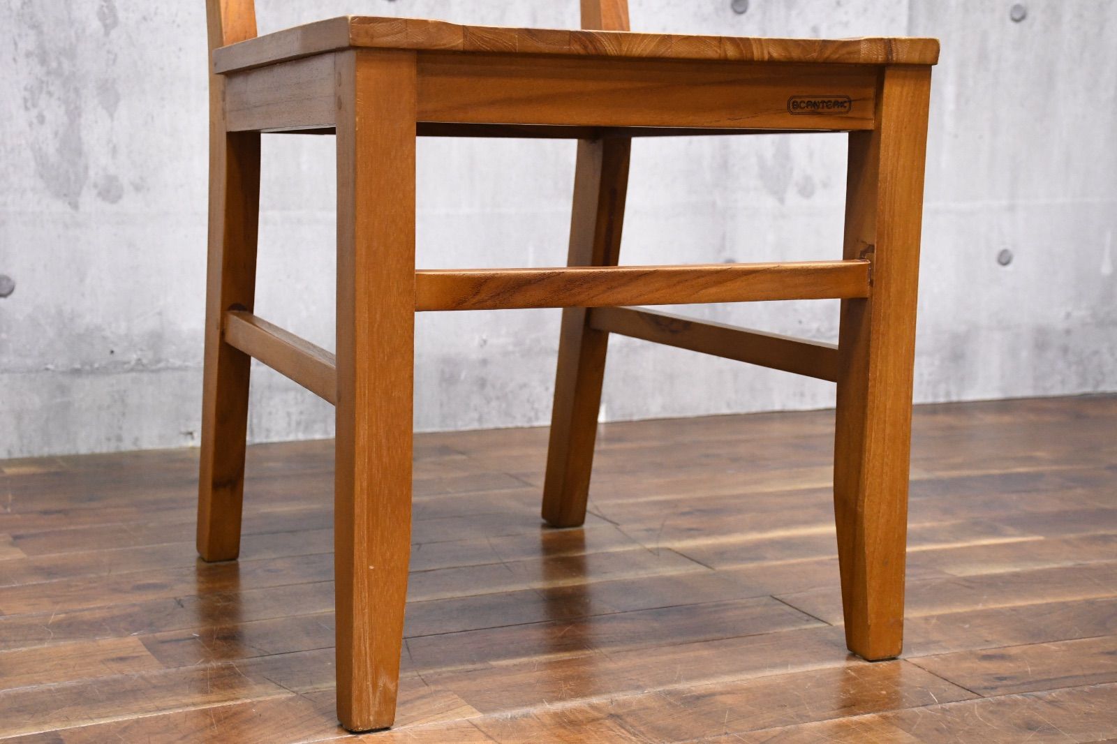チーク材フレームミラー SCANTEAK（スキャンティーク）の通販 by