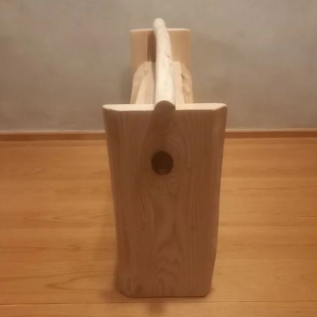 国産杉 天然木取っ手付き マルシェラック ディスプレイ台 ナチュラル ウッドシェルフ MERCADOAVALIA_COM_BR