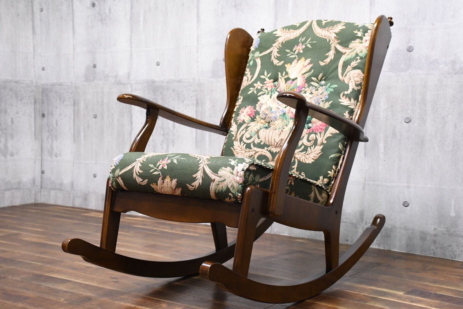 EKK 16 カリモク karimoku コロニアルシリーズ RC 6002 ロッキングチェア 揺り椅子 ウイングバッグ ラダーバック カントリー アンティーク調