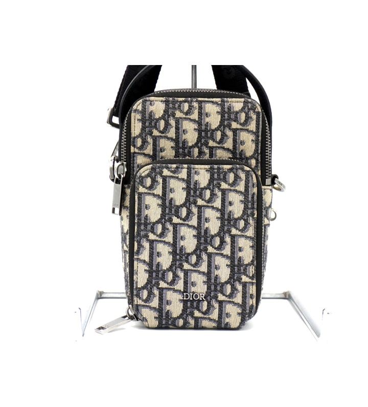 ディオール DIOR 2OBCA326YSE H05E ライダー マイクロポーチ オブリーク 2WAY ショルダーバッグ w25046