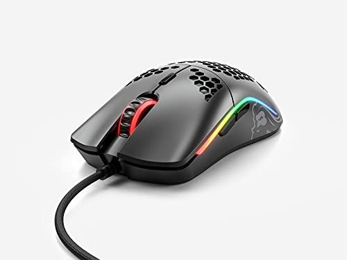 Glorious グロリアス モデルo ゲーミングマウス ブラック RGB 6個プログラムボタン 光るマウス USB マ
