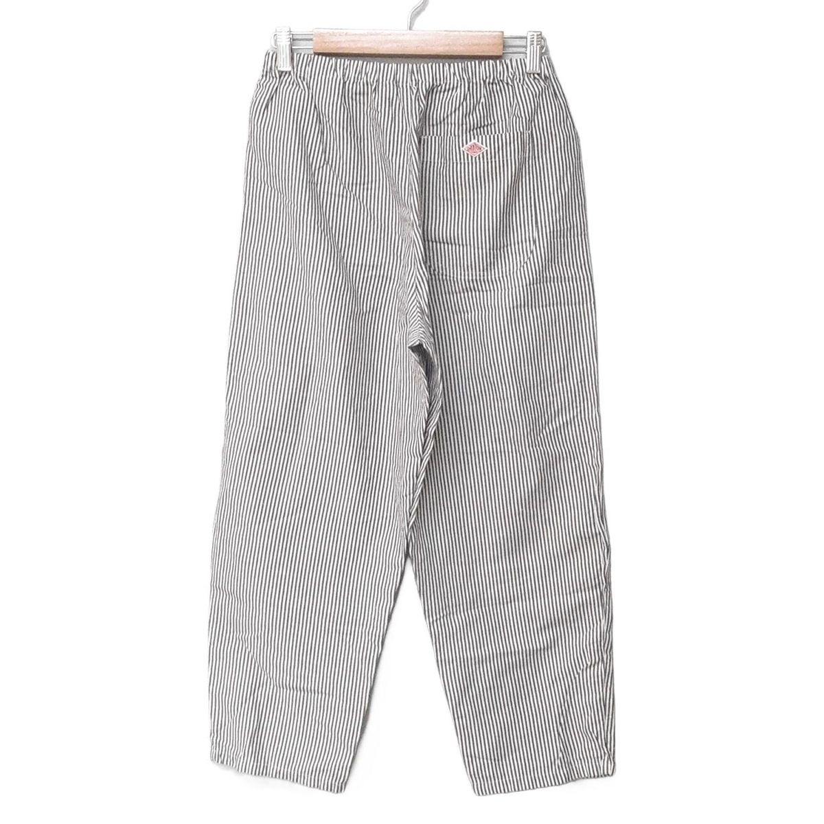 DANTON ダントン パンツ サイズ36 S レディース - ダークグレー×白 フルレングス ストライプ