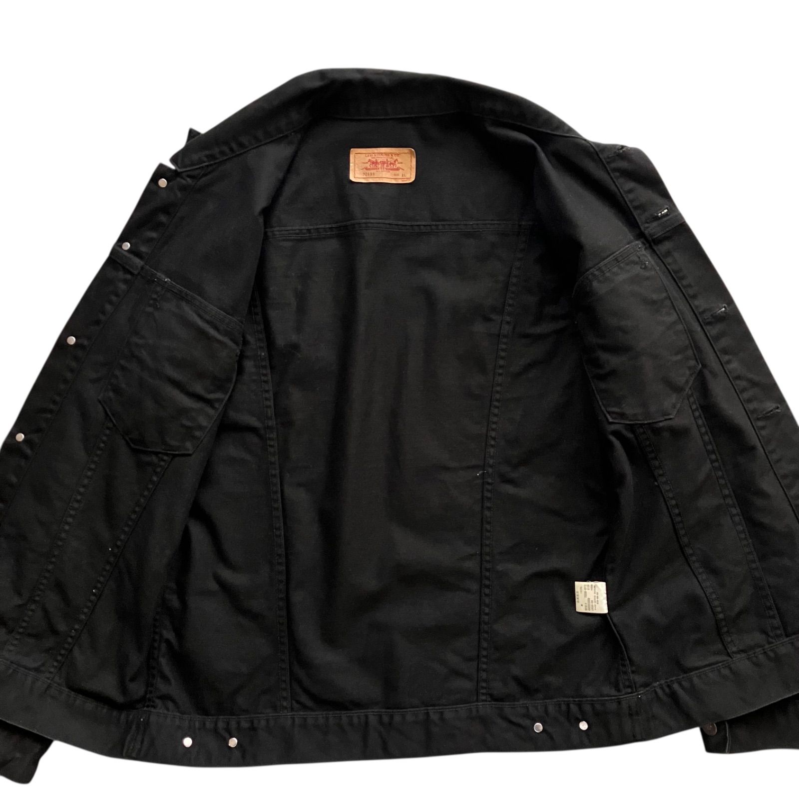 00s リーバイス 70599 ピケ ブラック トラッカージャケット y2k 古着