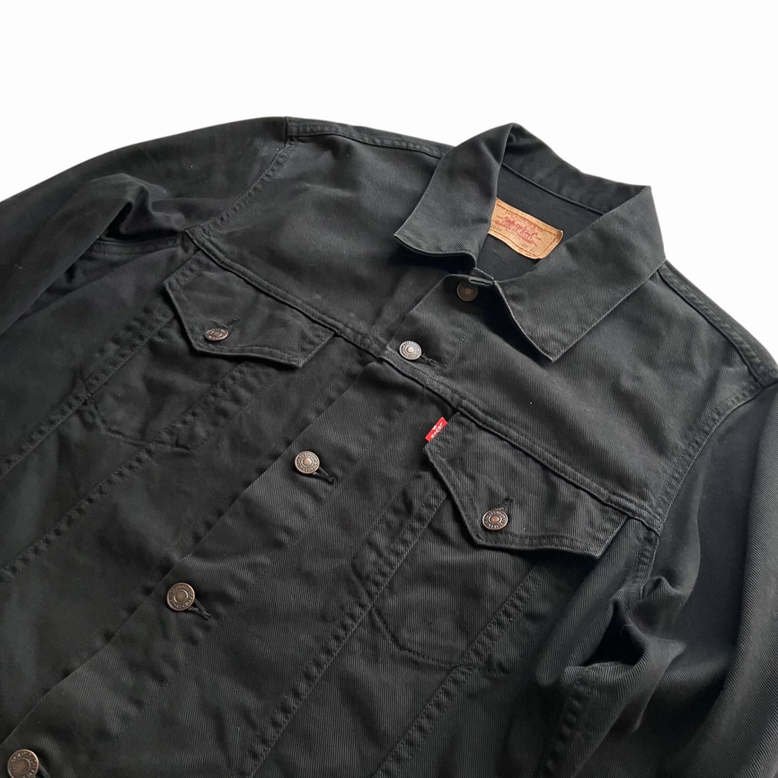 00s リーバイス 70599 ピケ ブラック トラッカージャケット y2k 古着