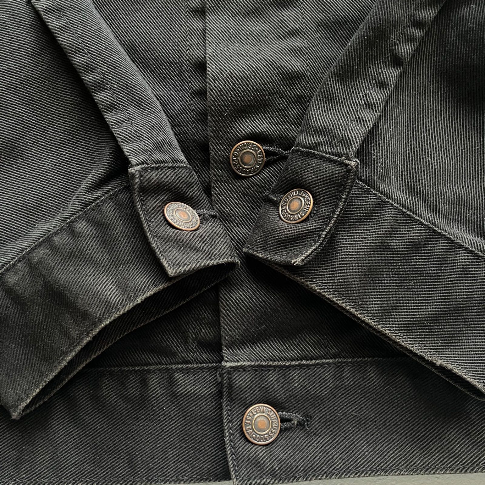 00s リーバイス 70599 ピケ ブラック トラッカージャケット y2k 古着