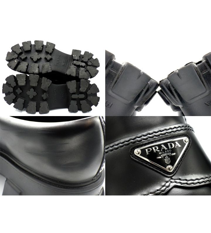 プラダ PRADA 【 2DE129 】 モノリス 三角プレート ロゴ ローカット