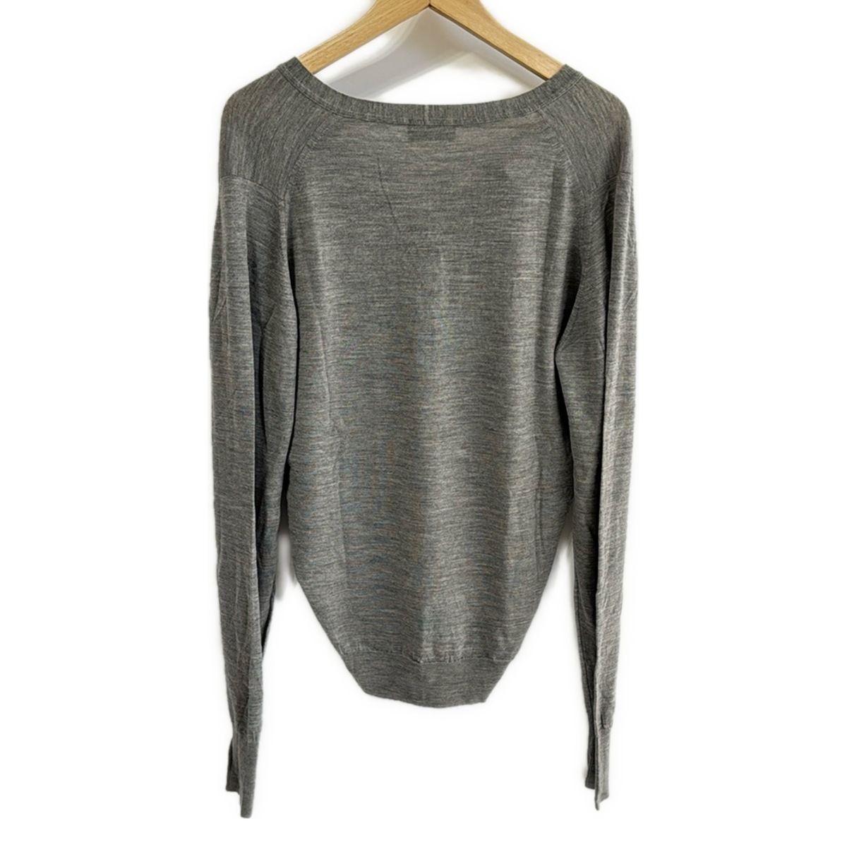 JOHN SMEDLEY ジョンスメドレー カーディガン サイズM レディース - グレー 長袖