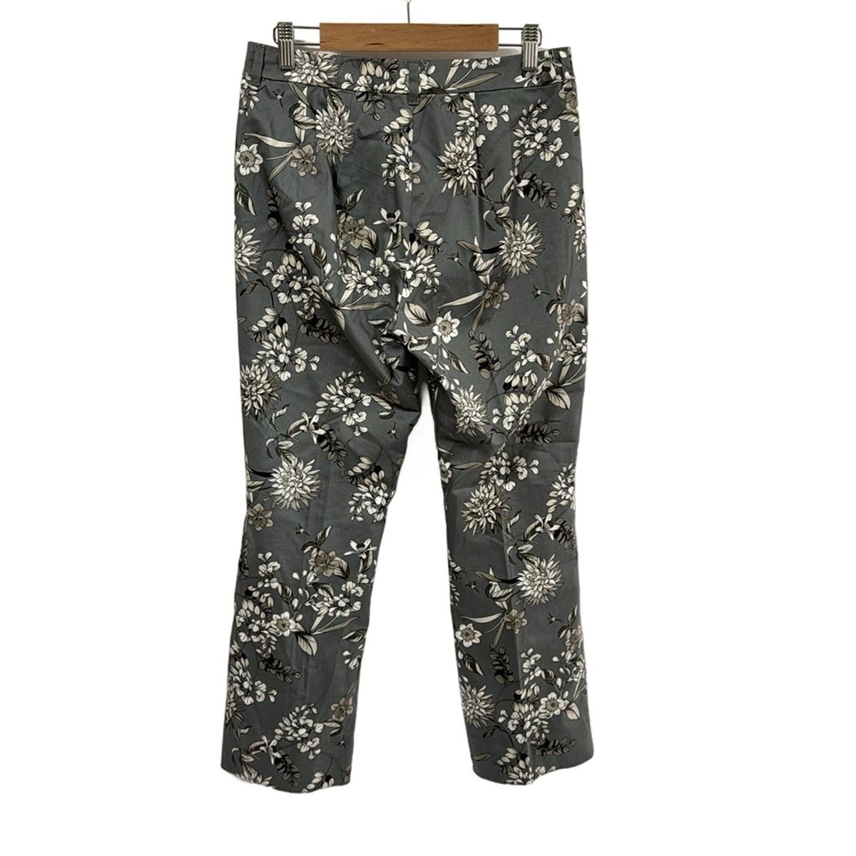 S Max Mara マックスマーラ パンツ サイズI36 S レディース - グレー×グレーベージュ×マルチ フルレングス 花柄