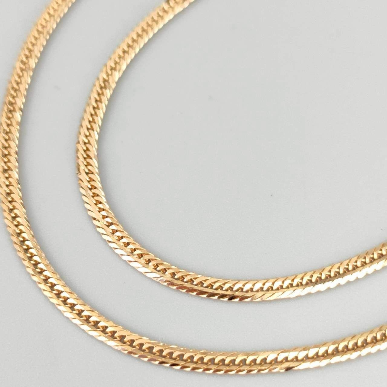 18金 K18 男女兼用 造幣局 8面トリプル Winカット 喜平ネックレス 6.92