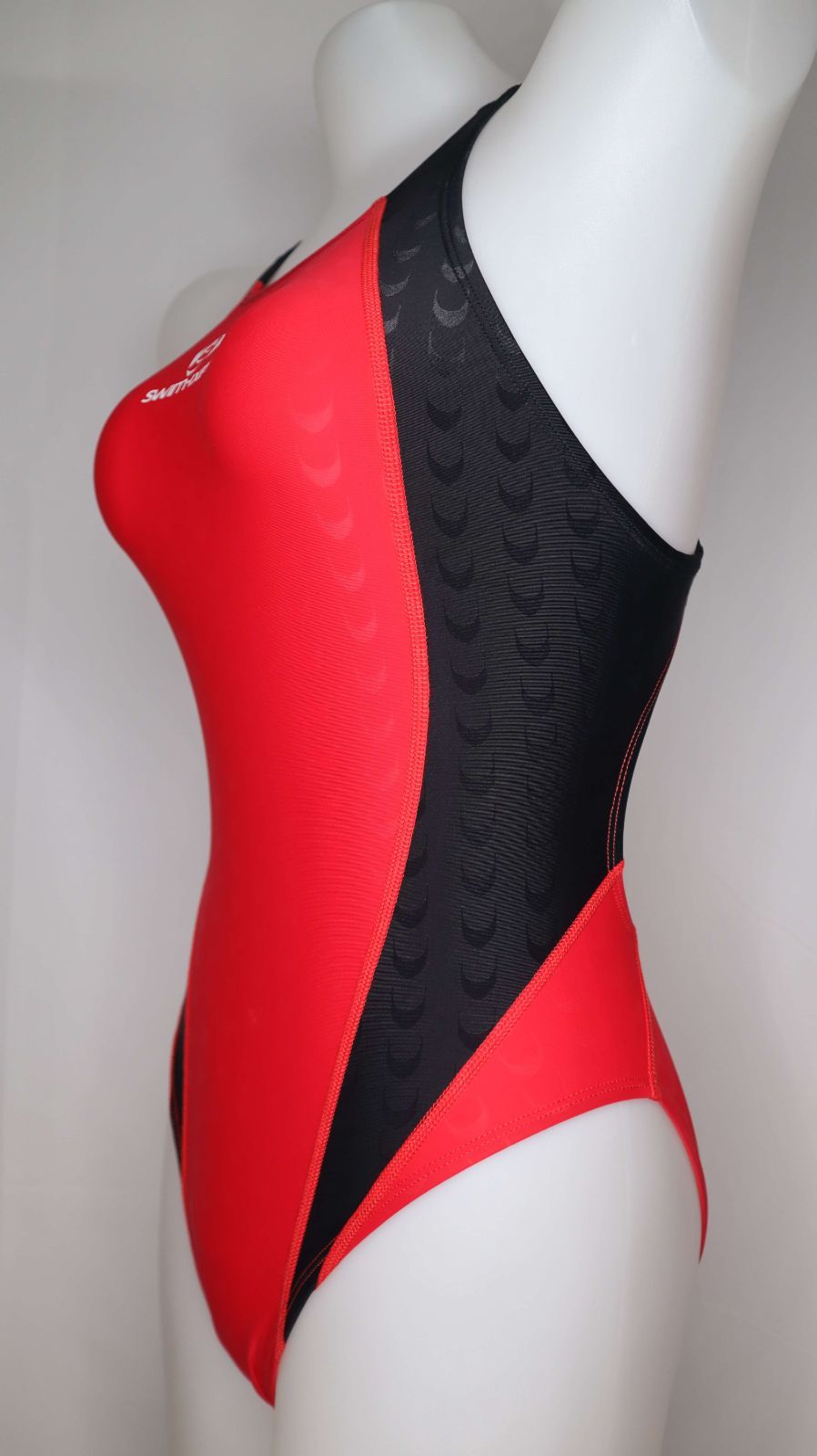 XL 新品 最新モデル NIKE 水着 斜め切替 ボタン付 セパレート レンガ