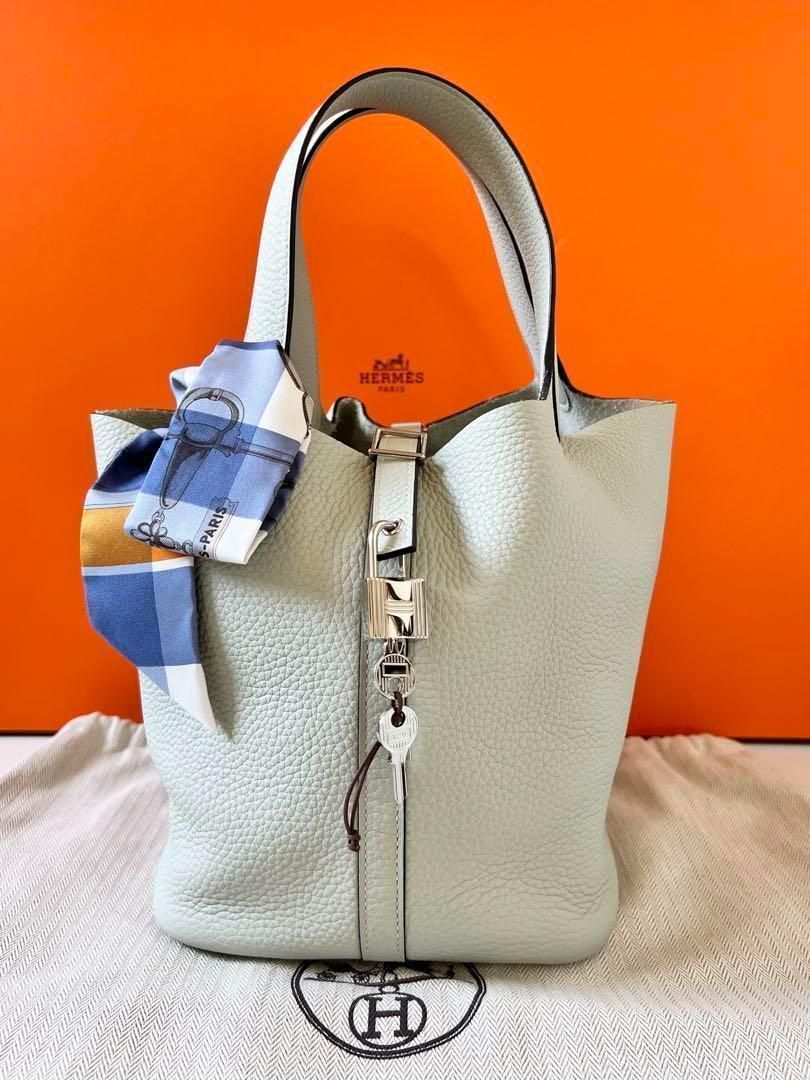 付属品完備☆エルメス Hermes ピコタンロック MM グリネヴェ B刻印