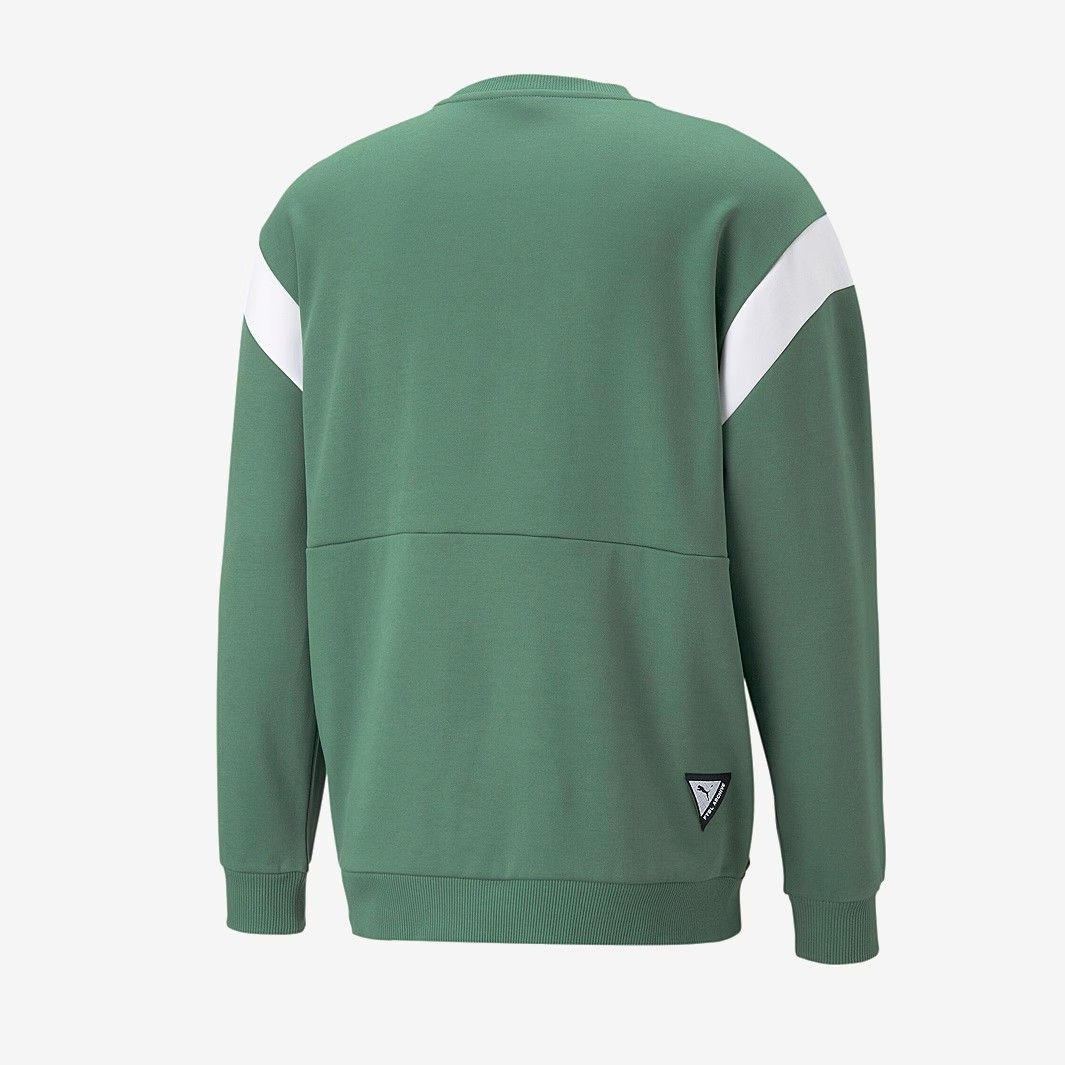 プーマ マンチェスター シティ 2025 フットボール アーカイブ クルー トップ サッカー 緑 グリーン 黒 ブラック モデル 日本未発売