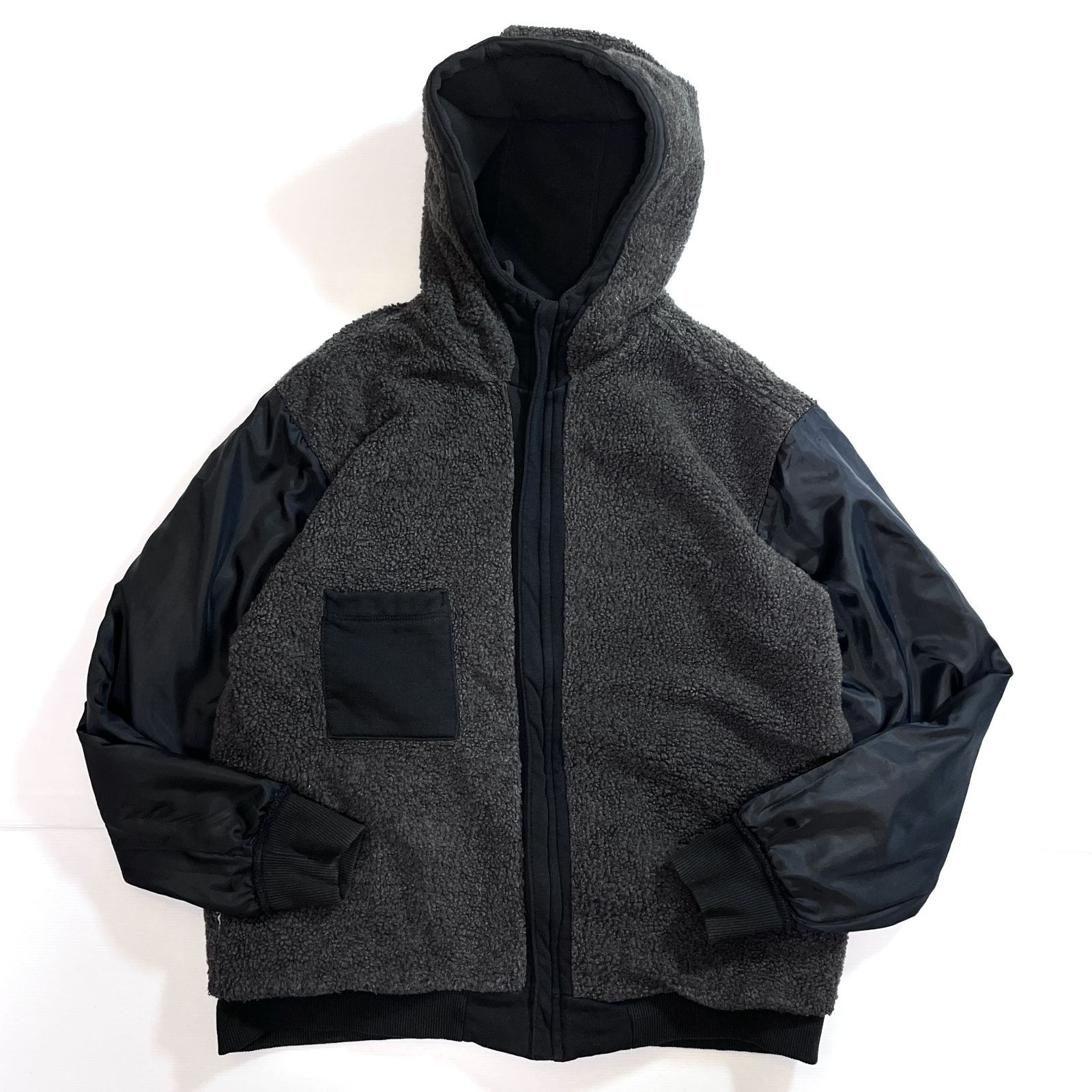美フェード Carhartt カーハート BLK ジップアップ 裏ボア フリース 