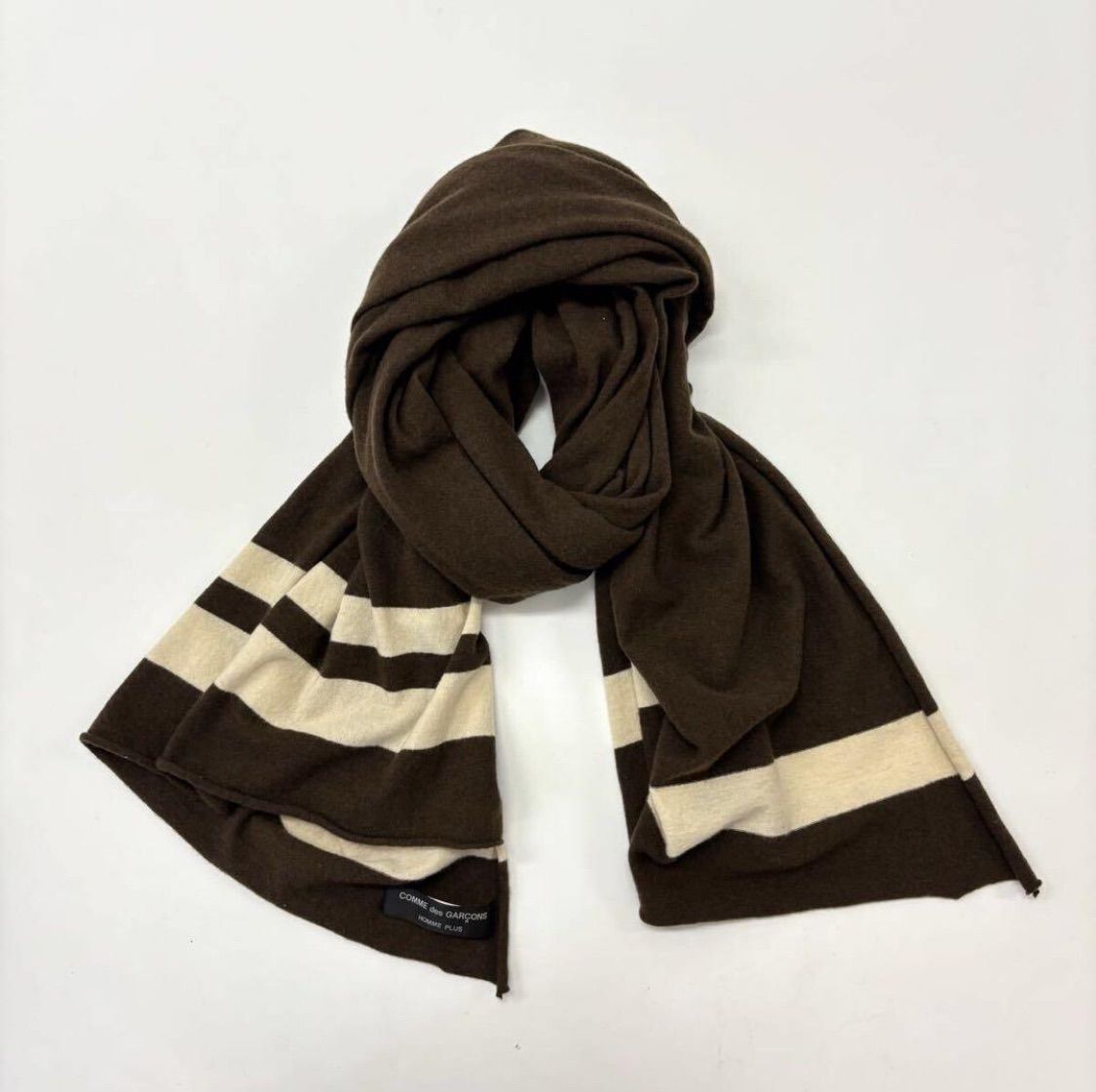 COMME des GARCONS HOMME PLUS コム デ ギャルソン オムプリュス ウール ナイロン 大判 ストール 708 0050