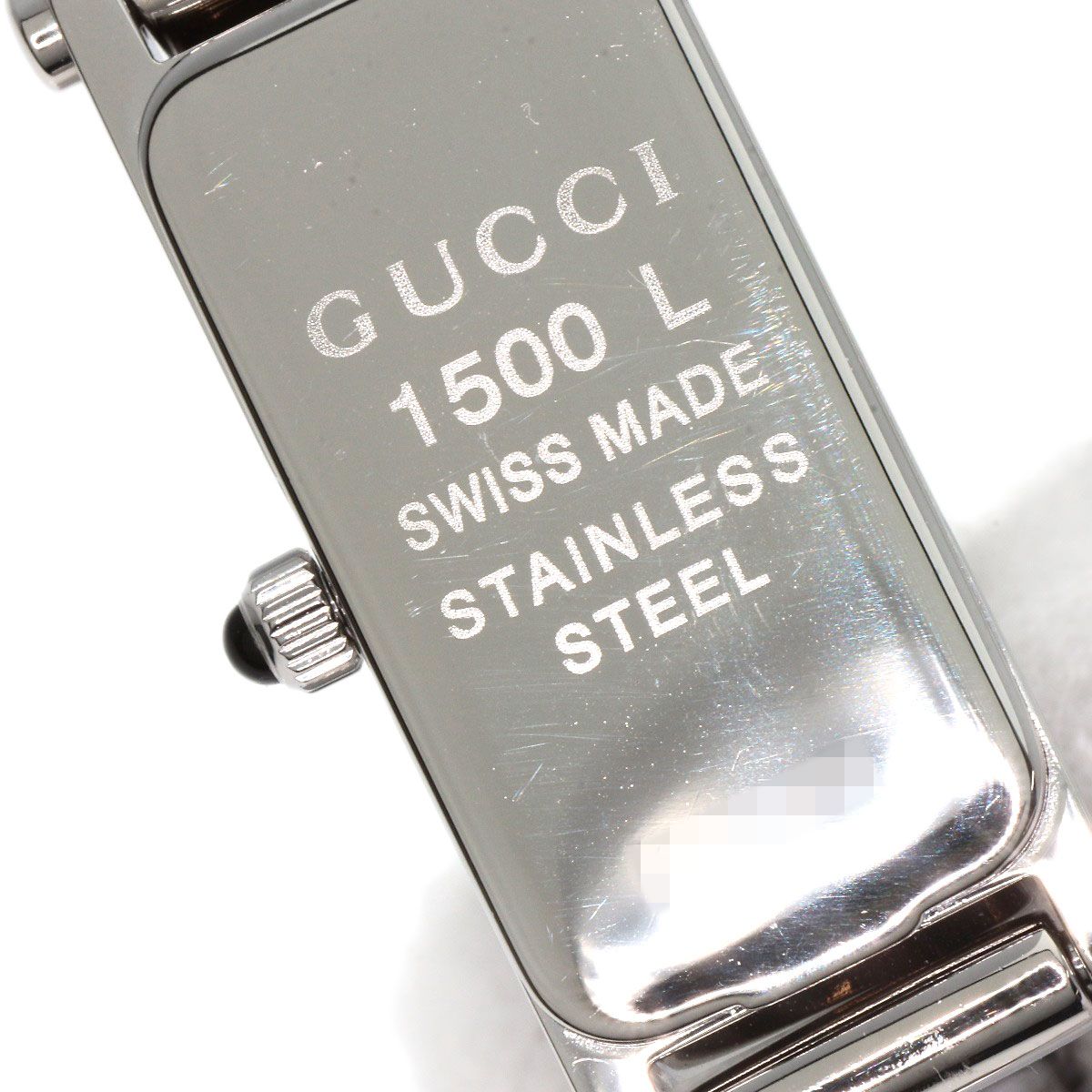 GUCCI グッチ 1500L スクエアフェイス 腕時計 ステンレス