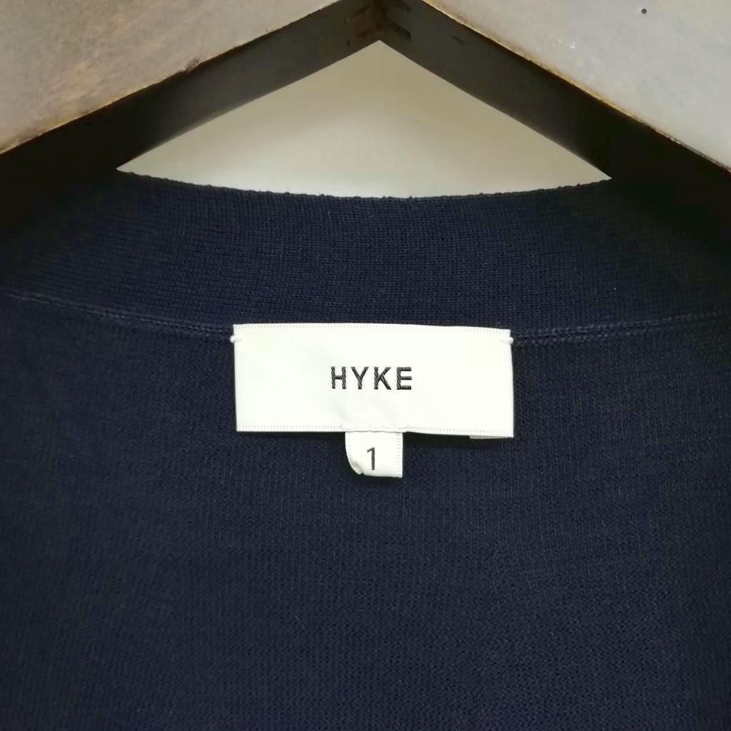 ハイク HYKE 211-11224 変形 コットン ニット カーディガン 1 美品