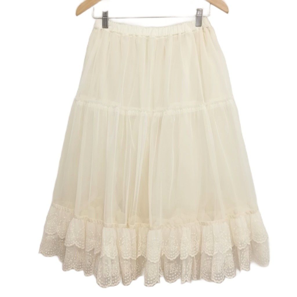 メロディバスケット　Cotton candyロングパニエ　新品タグ付き メロディバスケット Melody BasKet Cotton candy ロング パニエ